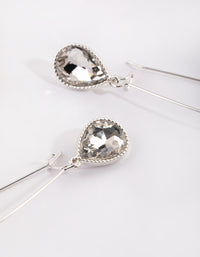 Silver Teardrop Hoop Earrings - link has visual effect only