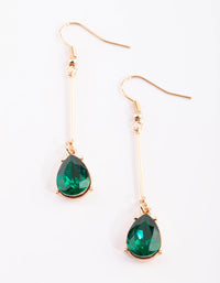 Green Teardrop Earrings - link has visual effect only