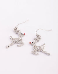 Festive Rudolph Drop Earrings - link has visual effect only