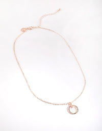 Rose Gold Diamante Necklace - link has visual effect only