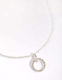 Silver Diamante Necklace - link has visual effect only