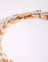 Gold Diamond Simulant Petal Bracelet - link has visual effect only