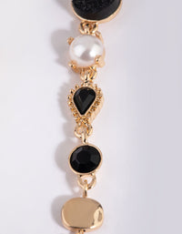 Gold Cameo Drop Earrings - link has visual effect only