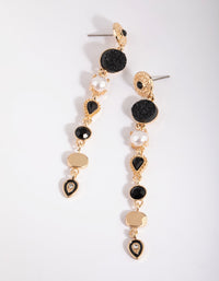 Gold Cameo Drop Earrings - link has visual effect only