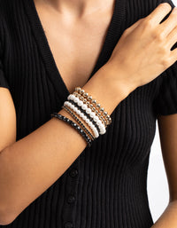 Gold Diamante and Pearl Bracelet Pack - link has visual effect only