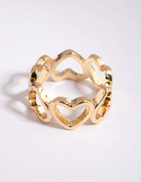 Gold Heart Ring - link has visual effect only