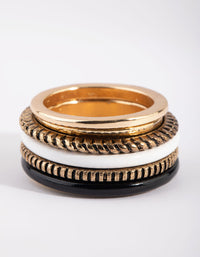 Black and White Rope Ring - link has visual effect only
