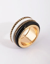 Black and White Rope Ring - link has visual effect only