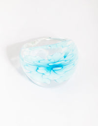 Blue Flower Ring - link has visual effect only
