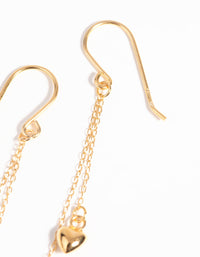 Gold Plated Sterling Silver Cross and Heart Earrings - link has visual effect only
