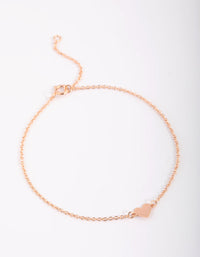 Rose Gold Plated Heart Bracelet - link has visual effect only