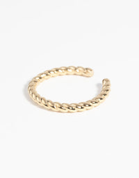 Gold Plated Sterling Silver Twisted Rope Ring - link has visual effect only