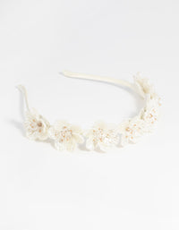 Flower and Pearl Alice Band - link has visual effect only