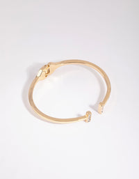 Gold Hinge Bracelet - link has visual effect only