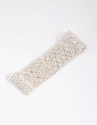 Silver Diamante Statement Bracelet - link has visual effect only