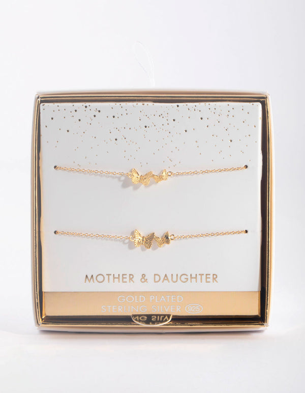 Gold Plated Butterfly Bracelet
