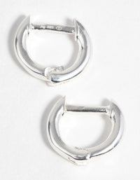 Sterling Silver Huggie Hoop Earrings - link has visual effect only