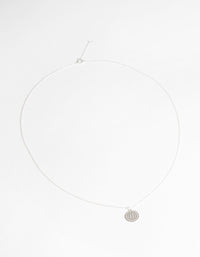 Sterling Silver Circular Stamp Necklace - link has visual effect only