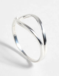 Sterling Silver Wide Swirl Ring - link has visual effect only