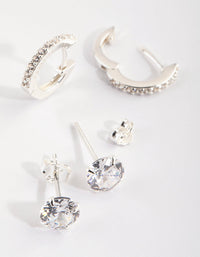 Sterling Silver Cubic Zirconia Stack Pack - link has visual effect only