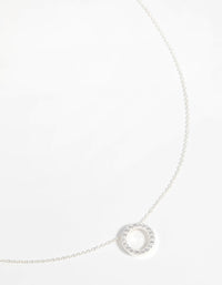 Sterling Silver Open Circle Necklace - link has visual effect only