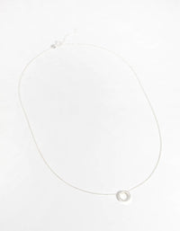 Sterling Silver Open Circle Necklace - link has visual effect only