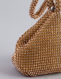 Silver Diamante Triangular Purse - link has visual effect only