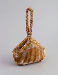 Silver Diamante Triangular Purse - link has visual effect only