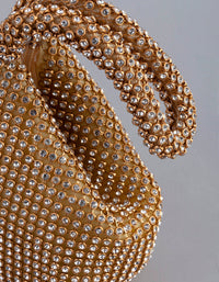 Silver Diamante Triangular Purse - link has visual effect only