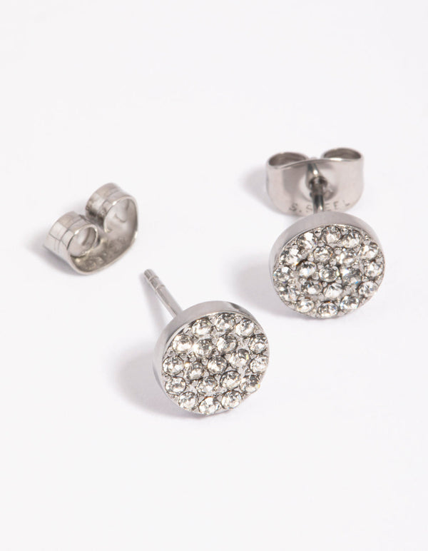 Surgical Steel Diamante Stud Earrings