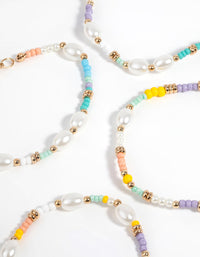 Gold Beaded Bracelet Pack - link has visual effect only
