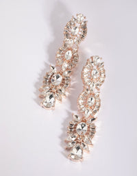 Rose Gold Vintage Drop Earrings - link has visual effect only