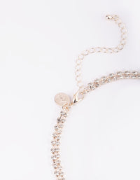 Rose Gold Diamante Necklace - link has visual effect only