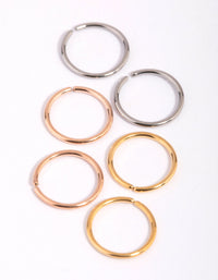 Titanium Nose Ring Pack - link has visual effect only