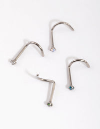 Titanium Nose Stud Pack - link has visual effect only