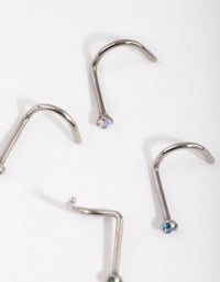 Titanium Nose Stud Pack - link has visual effect only