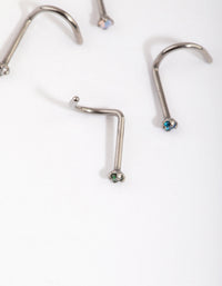 Titanium Nose Stud Pack - link has visual effect only