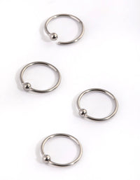 Titanium Plain Nose Ring Pack - link has visual effect only