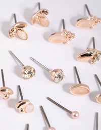 Rose Gold Garden Stud Earring Pack - link has visual effect only