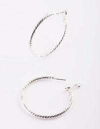 Silver Hoop Earrings - link has visual effect only