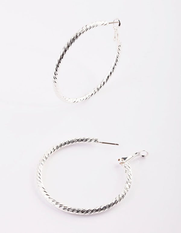 Silver Hoop Earrings