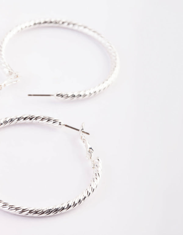 Silver Hoop Earrings
