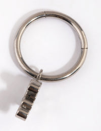 Titanium Diamante Cross Belly Ring - link has visual effect only