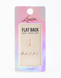 Rose Gold Plated Titanium Flat Back Pack - link has visual effect only