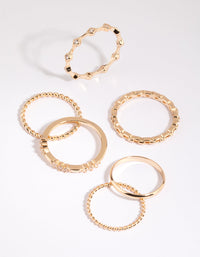 Gold Diamante RIng Pack - link has visual effect only