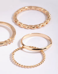 Gold Diamante RIng Pack - link has visual effect only