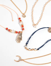 Colourful Rope Chain Bracelet Pack - link has visual effect only