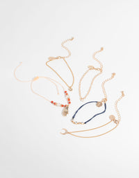 Colourful Rope Chain Bracelet Pack - link has visual effect only