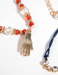 Colourful Rope Chain Bracelet Pack - link has visual effect only