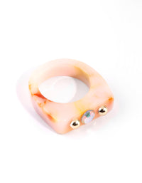 Cream Marble Ring - link has visual effect only